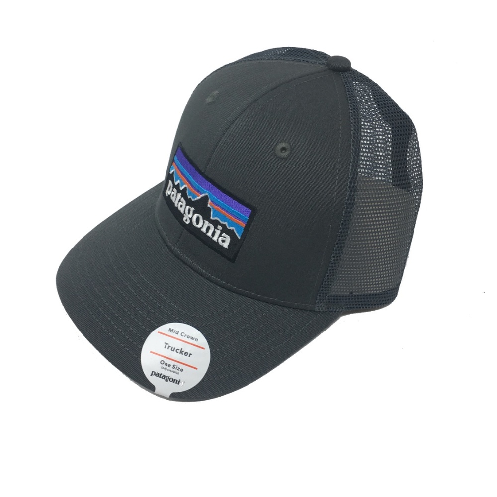 Patagonia Logo Trucker Hat New - Forge Grey